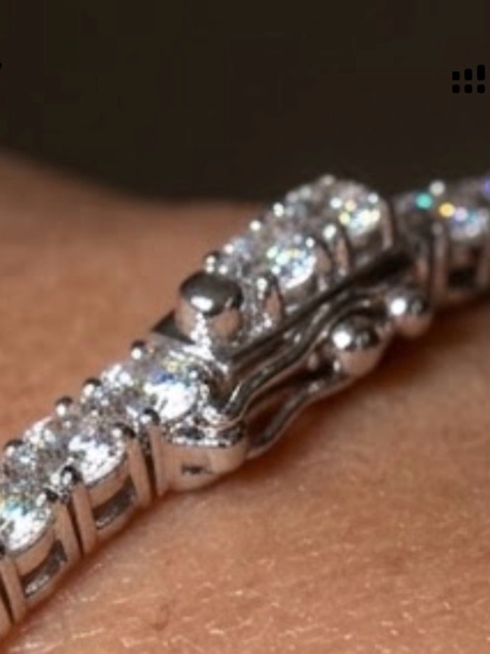 AUTHENTIC Platinum 6.00 CTW Natural Diamond Tennis Bracelet | Appraisal Certific - Picture 5 of 5